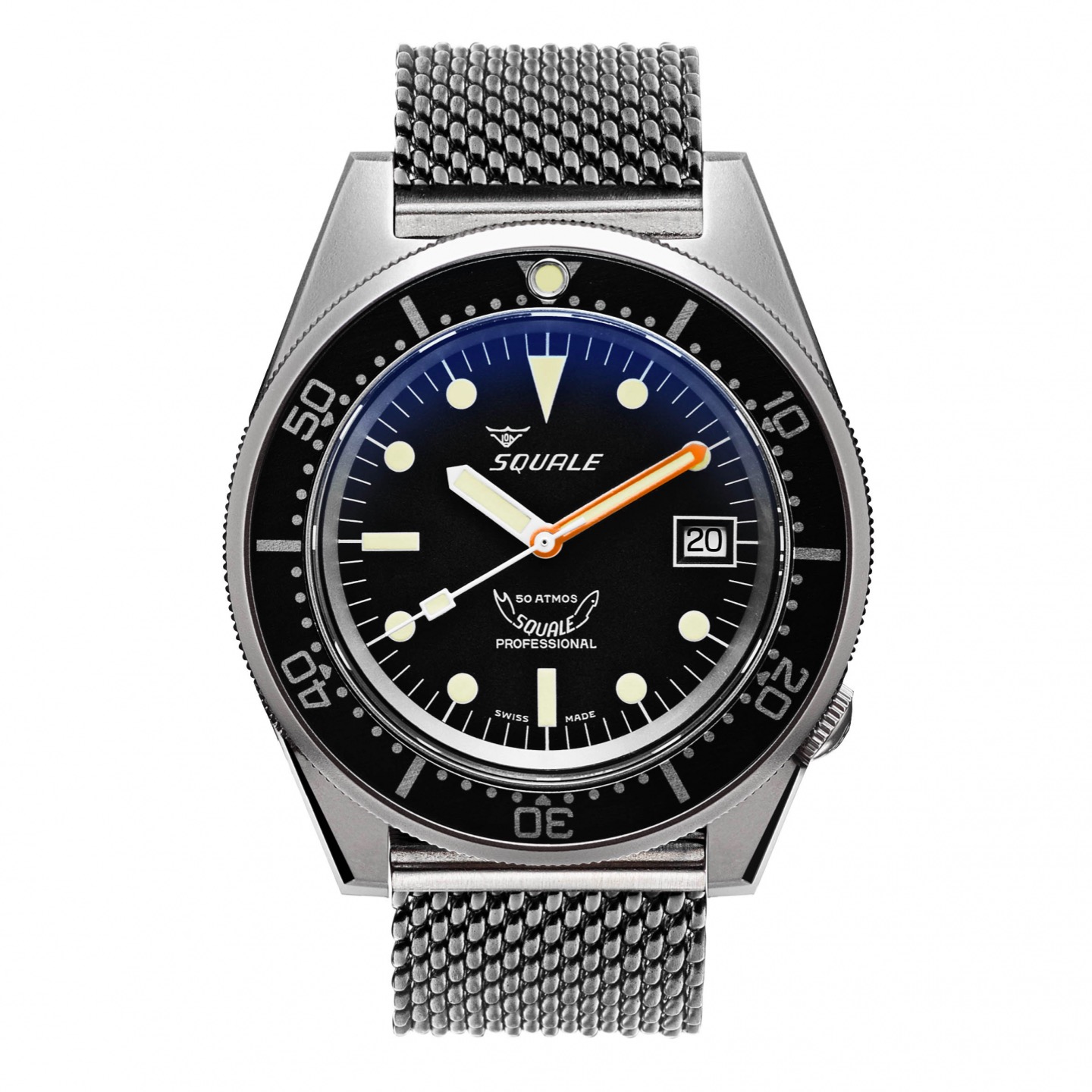 Squale 1521 Black Blasted Mesh Squale 1521 Black Blasted Mesh